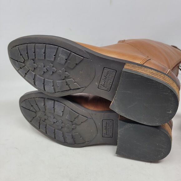 Sam Edelman Penny 2 Leather Riding Boots Women's Sz 4.5 Brown Equestrian Biker - Picture 6 of 10